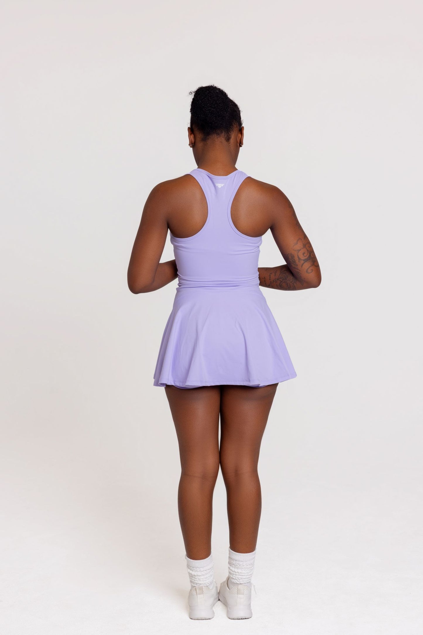 Zip & Sleek Tennis Mini Dress