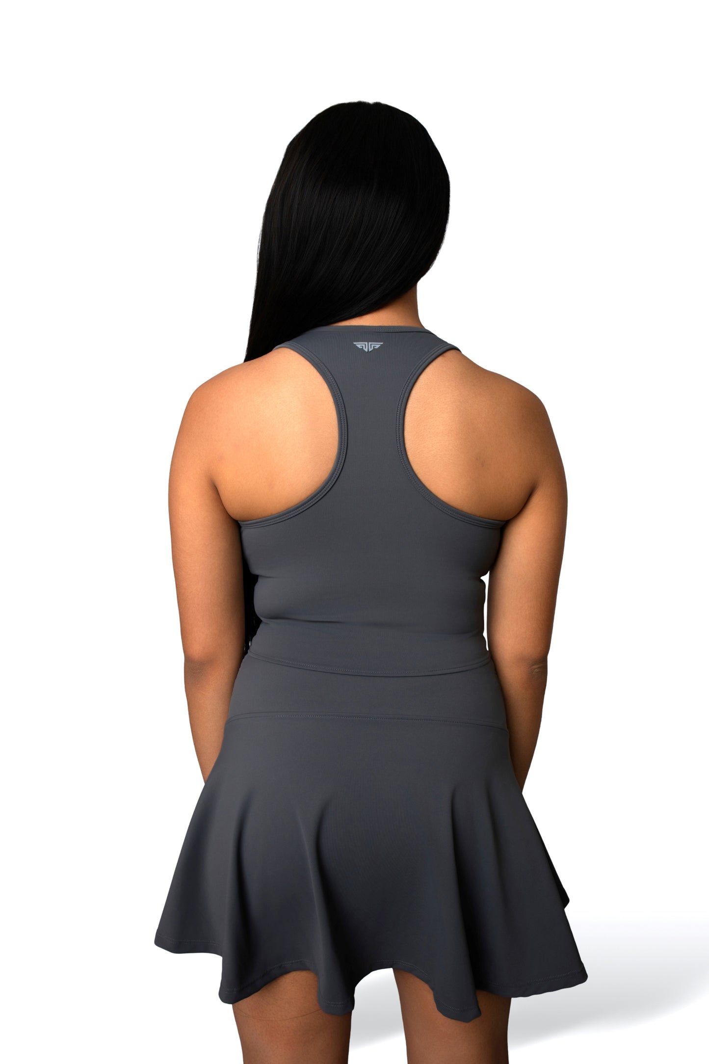 Zip & Sleek Tennis Mini Dress