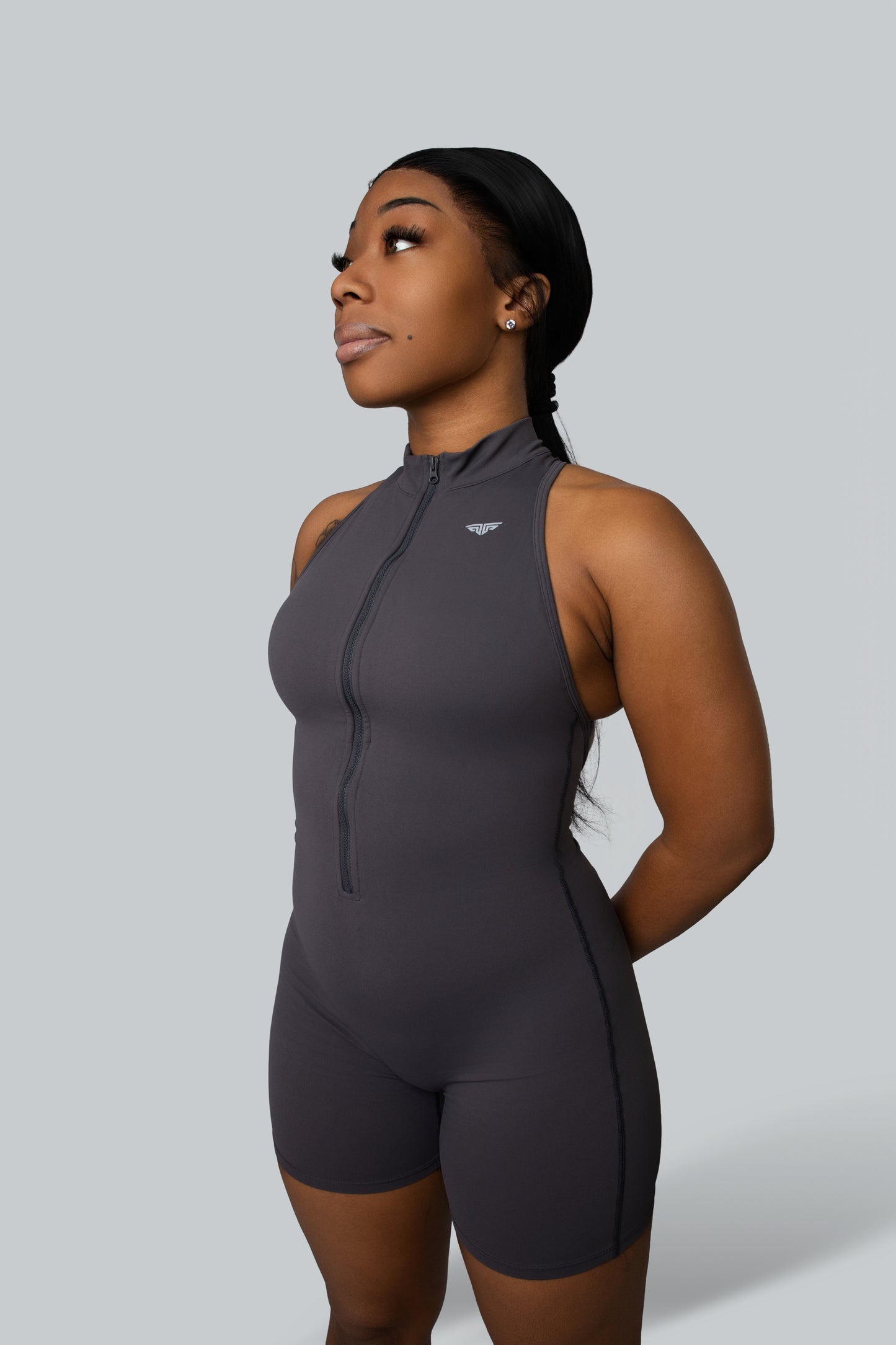 PowerSculpt Zip Romper