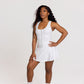 Zip & Sleek Tennis Mini Dress