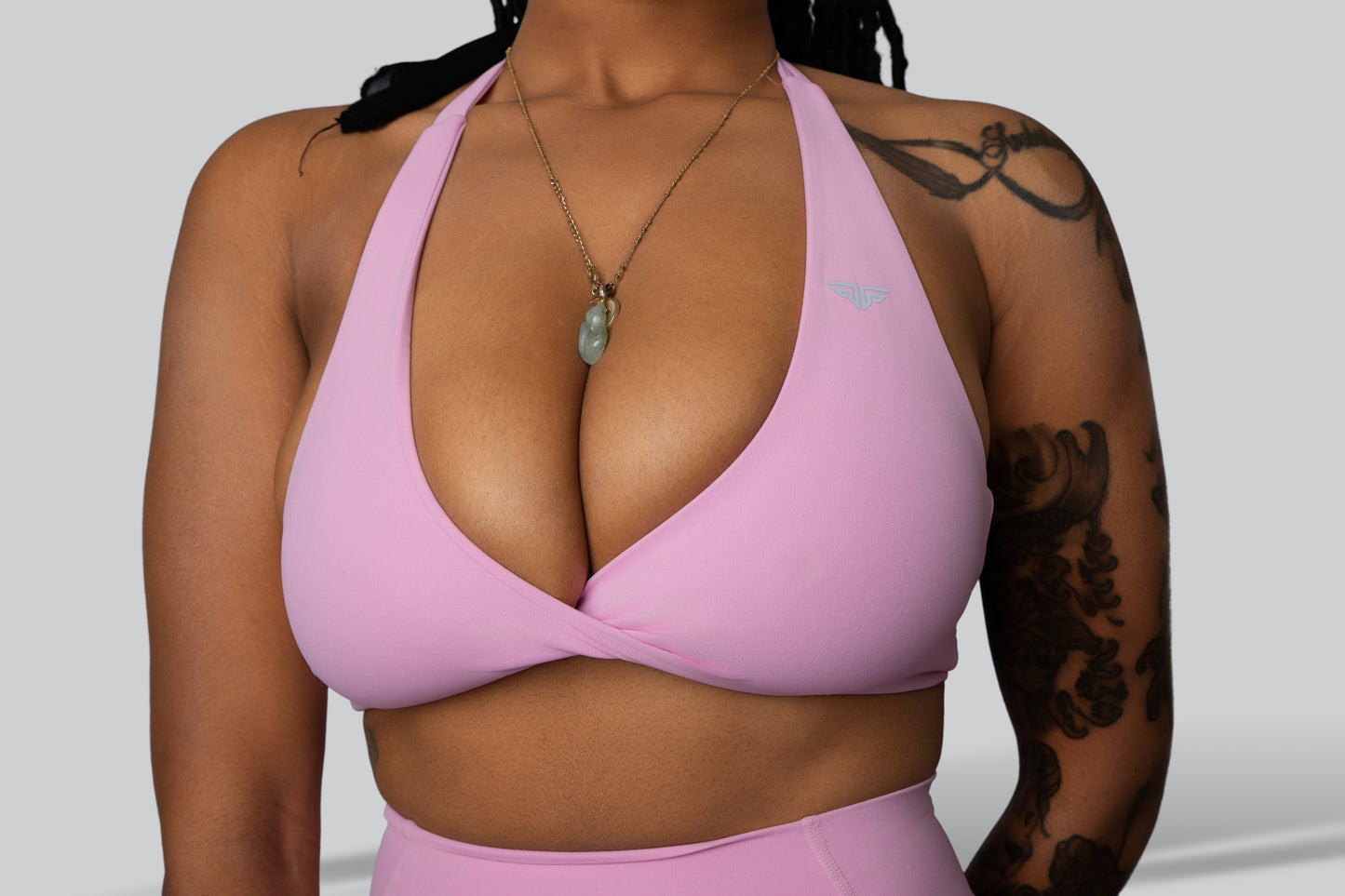 Fierce Twist Halter Bra