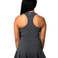 Zip & Sleek Tennis Mini Dress