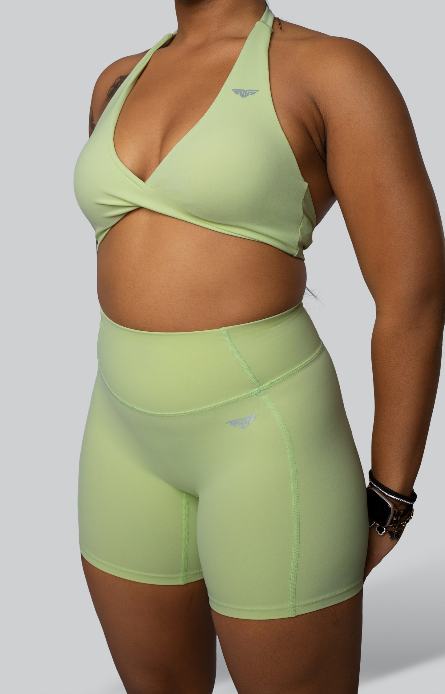 Fierce Twist Halter Bra