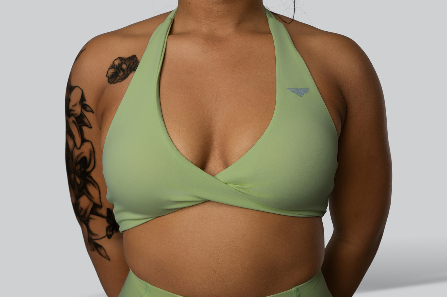 Fierce Twist Halter Bra