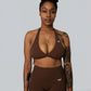 Fierce Twist Halter Bra
