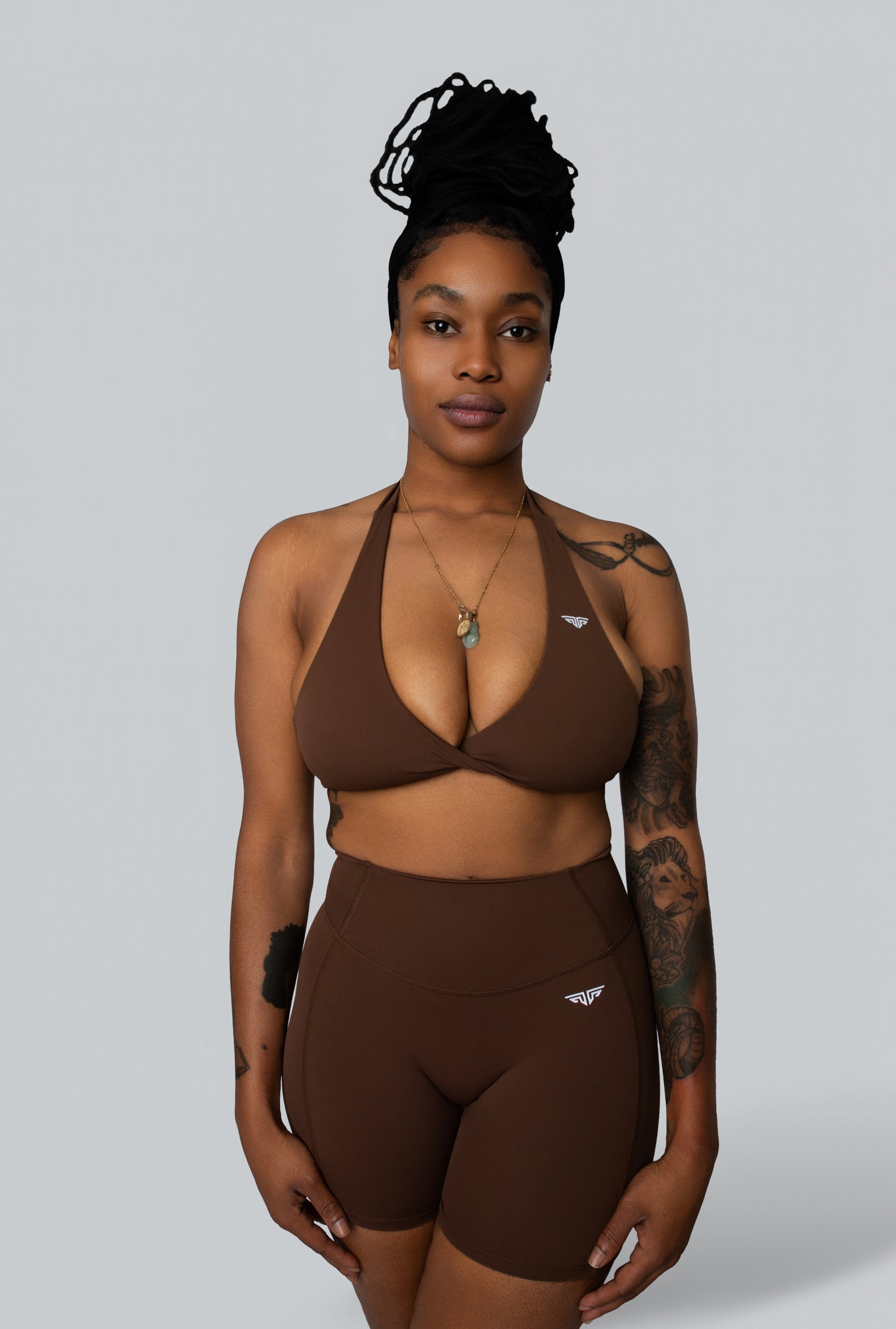 Fierce Twist Halter Bra