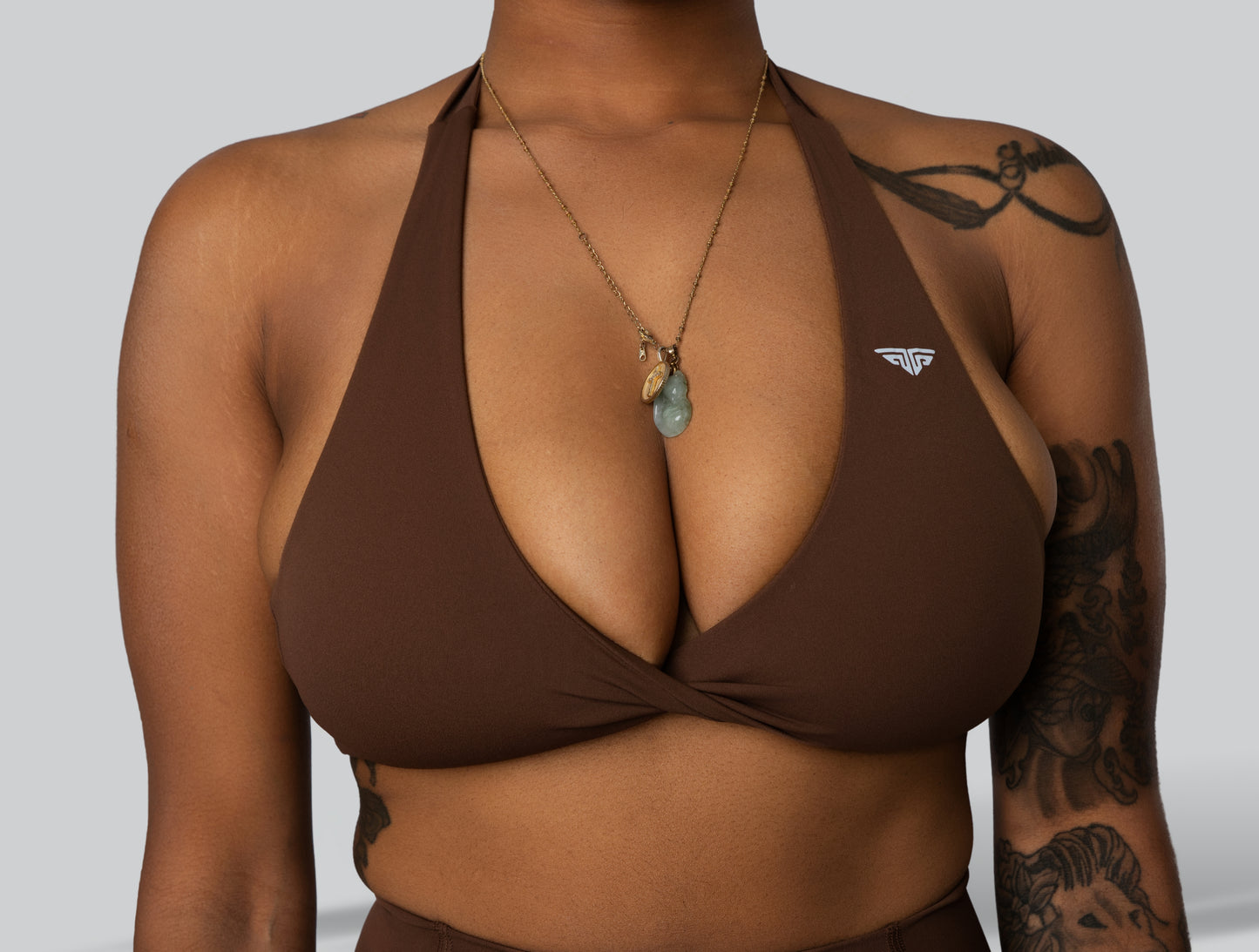 Fierce Twist Halter Bra